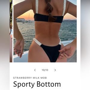 Brand new black and white bathing suit bottoms